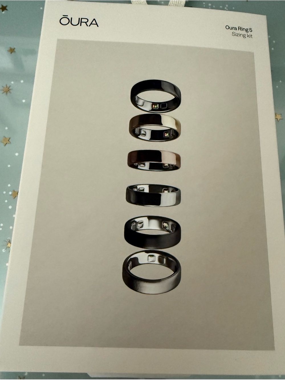 Oura Ring 5 Sizing Kit.